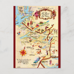 Schotland Weg naar de eilanden ansichtkaart Briefkaart