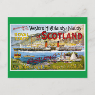 Schotland, Westerne Hooglanden, Glasgow Briefkaart