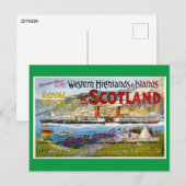Schotland, Westerne Hooglanden, Glasgow Briefkaart (Voorkant / Achterkant)