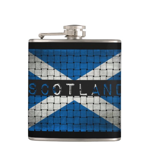 Schotland Woven Flag Flask Heupfles (Voorkant)