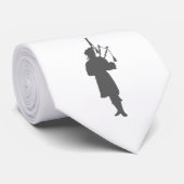 Schotland zak pijper pijpen silhouet stropdas (Opgerold)