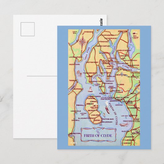 Schotland's Firth of Clyde Briefkaart (Voorkant / Achterkant)