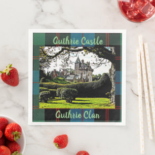 Schotland's Guthrie Castle–Guthrie Clan Feestserve Servet