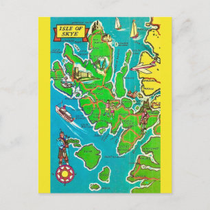 Schotland's Isle of Skye-ansichtkaart Briefkaart