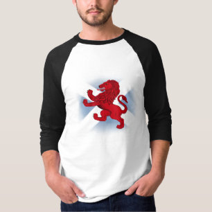 Schotlands klimmende leeuw, Sint-Andreas vlag T-shirt