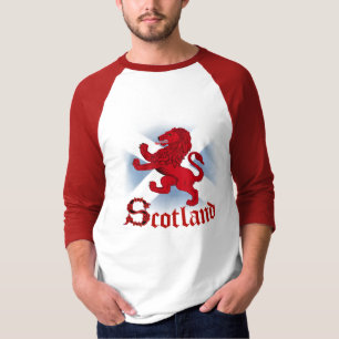 Schotlands oprerende leeuw, Keltisch, Sint-Andreas T-shirt