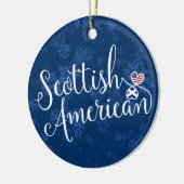 Schots-Amerikaanse getwind hartsdecoratie Keramisch Ornament (Links)