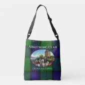 Schots Armstrong Clan Tartan & Castle Tas (Achterkant)