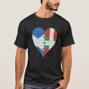 Schots-Baskisch vlaggenhart T-shirt