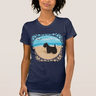 Schots bij de strand met Seagull T-shirt