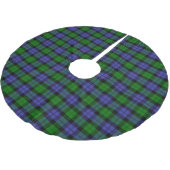 Schots blauw en groen tartan kerstboom rok (Gekanteld)