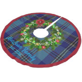 Schots Blue MacLean Tartan, met de naam Tree Skirt Kerstboom Rok (Gekanteld)