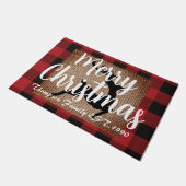 Schots boerderijrendier, verwijderbaar afbeelding deurmat (Schuin)