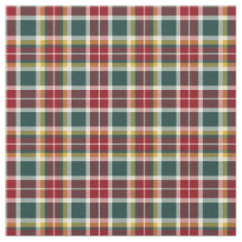  Schots bord, rood, groen en geel Stof