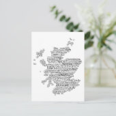 Schots briefkaart van de "slang"-kaart (Staand voorkant)