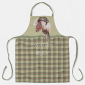 Schots Bruich (Cook) Groen en bruin Schort (Voorkant)