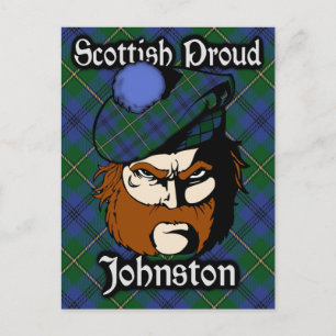 Schots-Clan Johnston Briefkaart Tartan