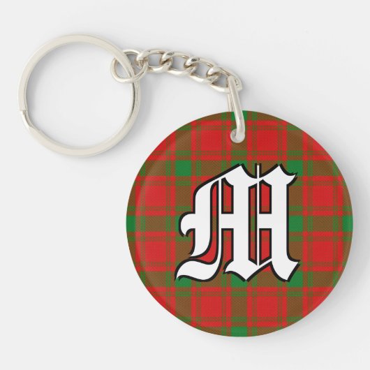 Schots Clan MacQuarrie Tartan Pset Sleutelhanger (Voorkant)
