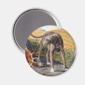 Schots deerhound magneet (Voorkant / Achterkant)
