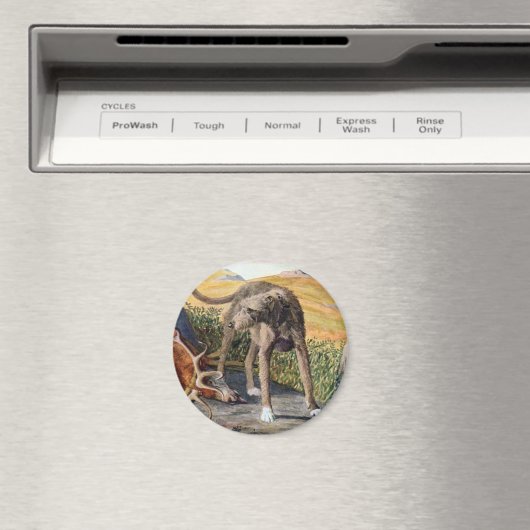 Schots deerhound magneet (Insitu (Vaatwasser))