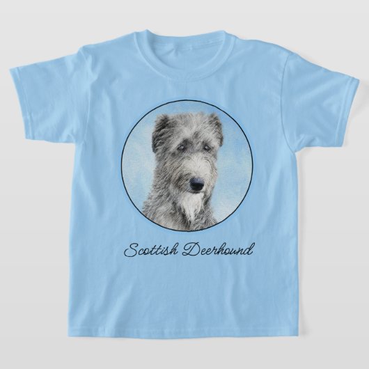 Schots Deerhound Schilderij - Originele hondenkuns T-shirt (Laagn)