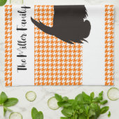 Schots doodsgebergte keukenhanddoek, gepersonalise theedoek (Gevouwen)