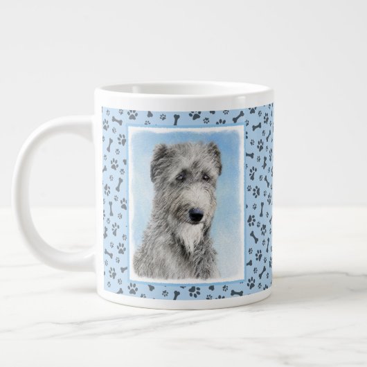 Schots driekleurig schilderen - Kute Original Dog Grote Koffiekop (Links)