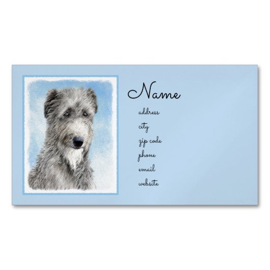 Schots driekleurig schilderen - Kute Original Dog  Magnetisch Visitekaartje (Voorkant)