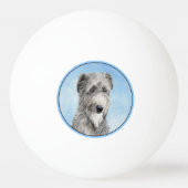 Schots driekleurig schilderen - Kute Original Dog Pingpongbal (Achterkant)