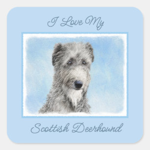 Schots driekleurig schilderen - Kute Original Dog Vierkante Sticker