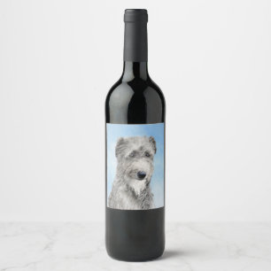 Schots driekleurig schilderen - Kute Original Dog Wijn Etiket