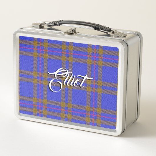 Schots eet! Clan Elliot Tartan Pset (Voorkant)