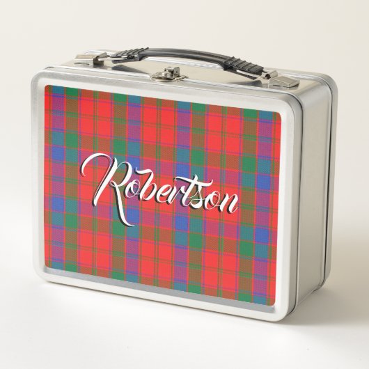 Schots eet! Clan Robertson Tartan Pset (Voorkant)