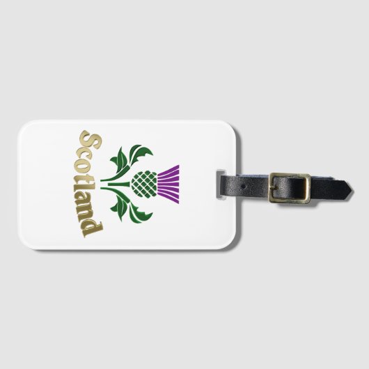Schots embledikant bagagelabel (Voorkant (horizontaal))