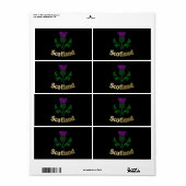 Schots embledikant etiket (Full Sheet)