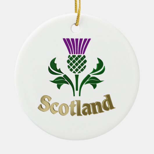 Schots embledikant keramisch ornament (Voorkant)