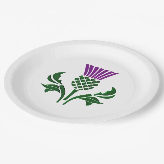 Schots embledikant papieren bordje (Gekanteld)