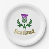 Schots embledikant papieren bordje (Voorkant)