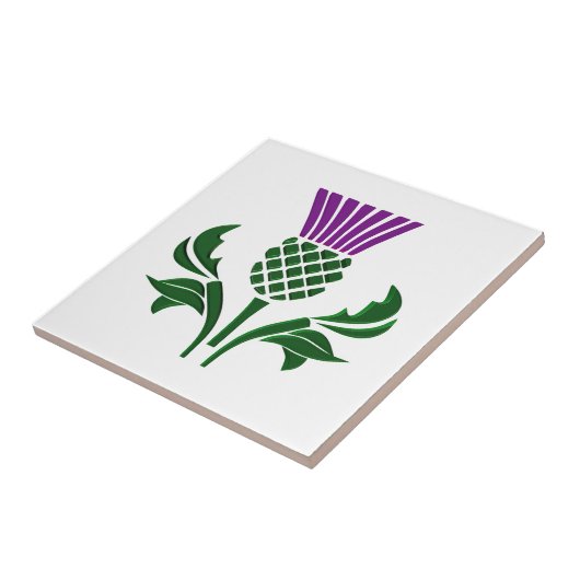 Schots embledikant tegeltje (Zijkant)