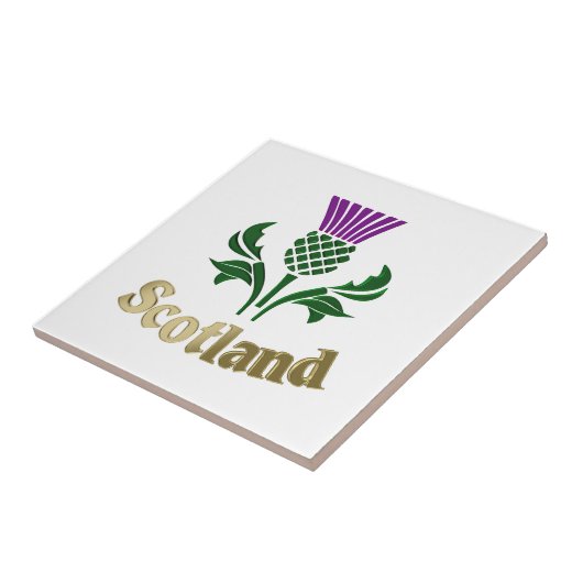 Schots embledikant tegeltje (Zijkant)