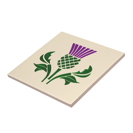 Schots embledikant tegeltje (Zijkant)