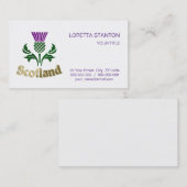 Schots embledikant visitekaartje (Voorkant / Achterkant)