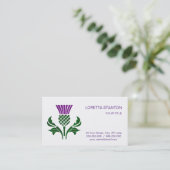 Schots embledikant visitekaartje (Staand voorkant)