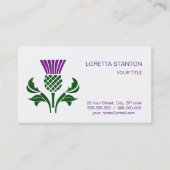 Schots embledikant visitekaartje (Voorkant)