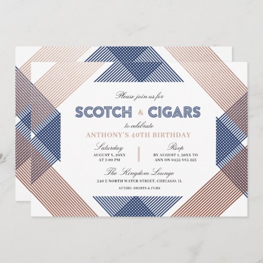 Schots en Mannen van de Varkensdag Kaart (Voorkant / Achterkant)