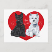 Schots en Valentijn Feestdagenkaart (Voorkant)