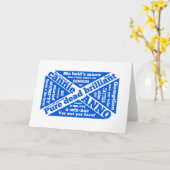 Schots en zinnen kaart (Gele Bloem)