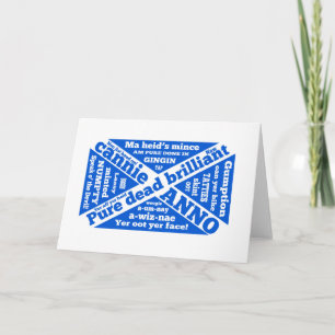 Schots en zinnen kaart