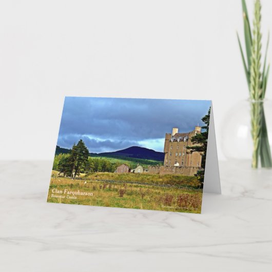 Schots Farquharson Clan's Braemar Castle Gift Notitiekaartje (Voorkant)