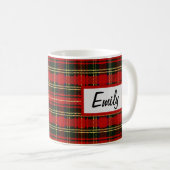 Schots flannel met naam Mok koffie (Voorkant rechts)